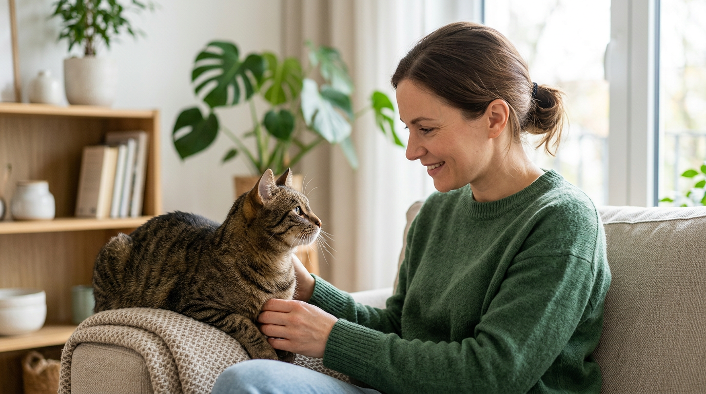 Séance de communication animale chat pour comprendre les émotions et comportements d'un félin